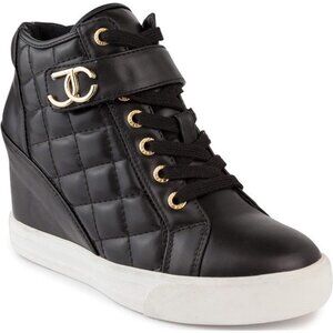 Couture Women's Platform Wedge Sneakers High-Top Shoes-Journey